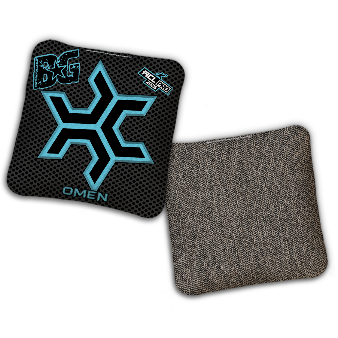 2026 Multiple Bag Models  "CaddySack Carbon Fiber” Collab - ACL Pro Stamped Cornhole Bags - SET OF 4 BAGS