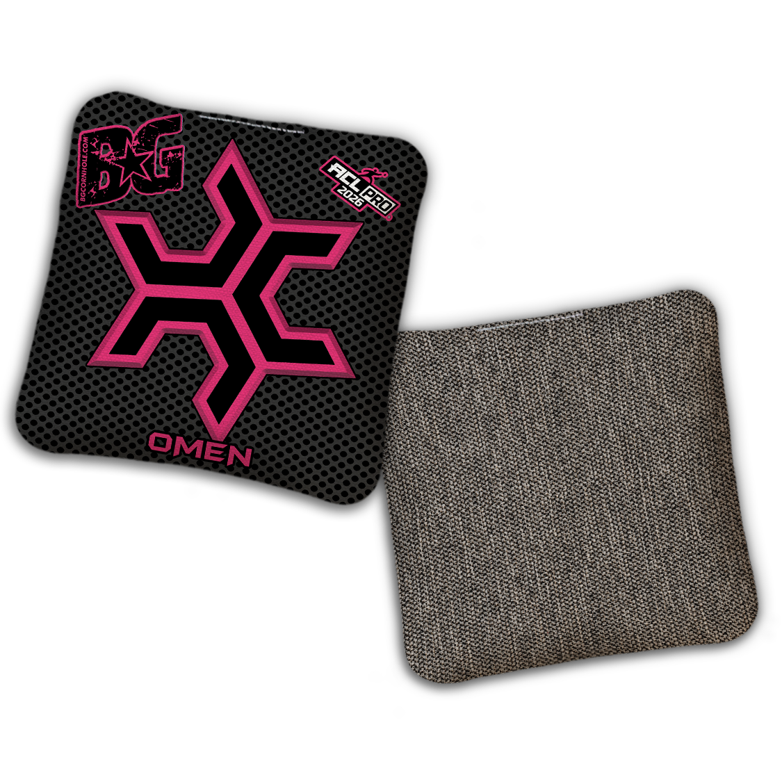 2026 Multiple Bag Models  "CaddySack Carbon Fiber” Collab - ACL Pro Stamped Cornhole Bags - SET OF 4 BAGS