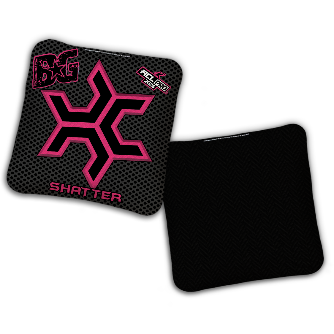 2026 Multiple Bag Models  "CaddySack Carbon Fiber” Collab - ACL Pro Stamped Cornhole Bags - SET OF 4 BAGS