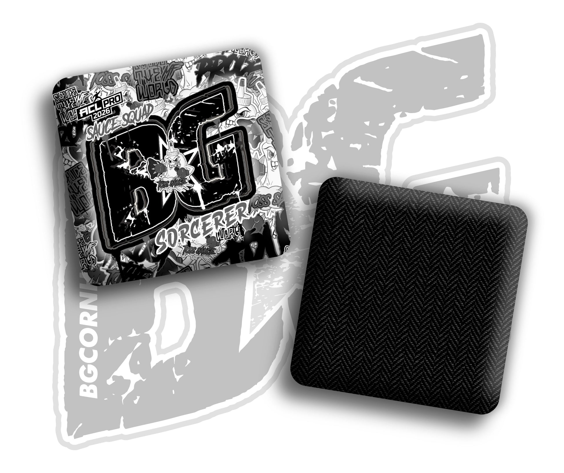 2026 BG Multiple Bag Models "Sticker Rush" Collab - ACL Pro Stamped Cornhole Bags - SET OF 4 BAGS