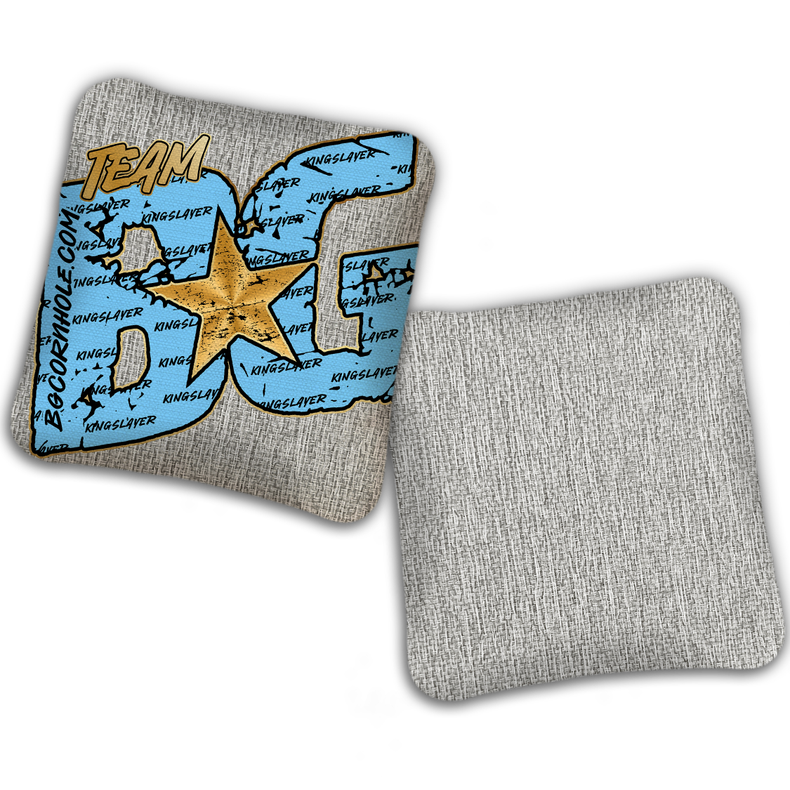 UNSTAMPED BG Kingslayer "Big BG Colormatch" - Cornhole Bags - SET OF 4 BAGS