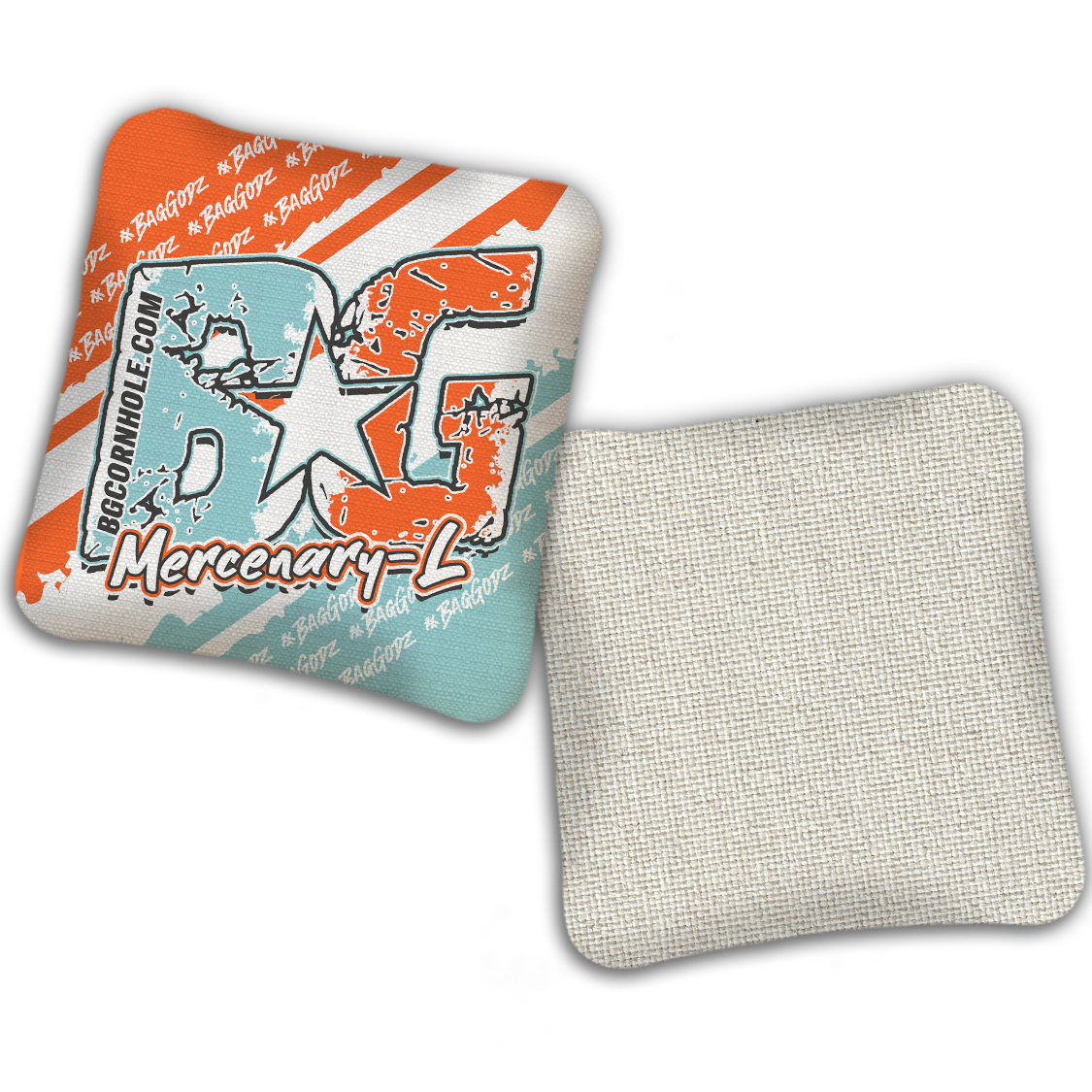 UNSTAMPED BG Multiple Bag Models "BAGGODZ RALLY" - Cornhole Bags - SET OF 4 BAGS