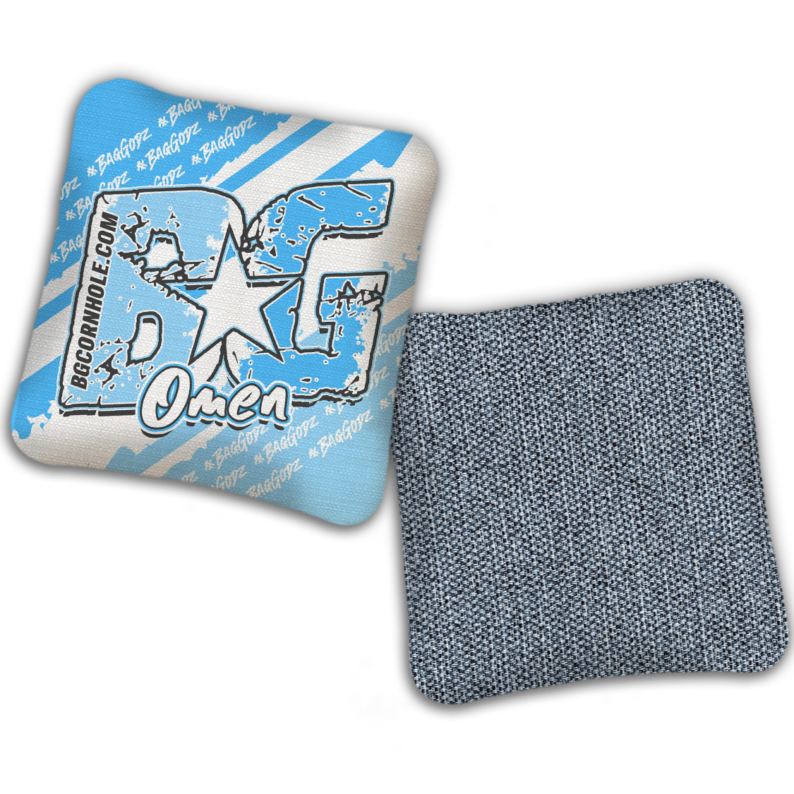 UNSTAMPED BG Multiple Bag Models "BAGGODZ RALLY" - Cornhole Bags - SET OF 4 BAGS