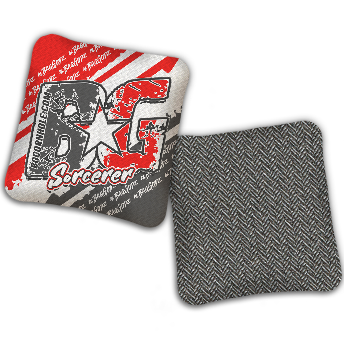 UNSTAMPED BG Multiple Bag Models "BAGGODZ RALLY" - Cornhole Bags - SET OF 4 BAGS
