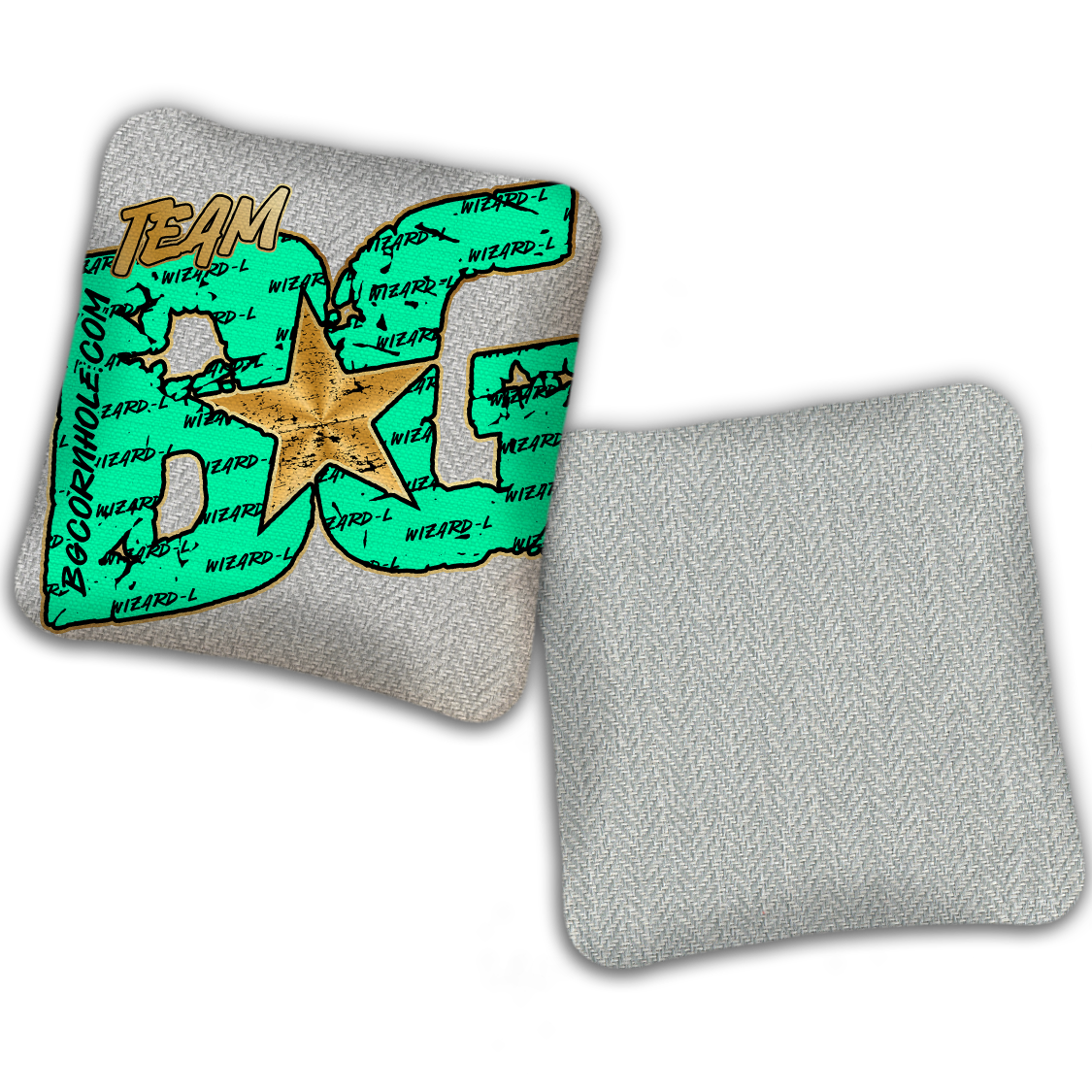 UNSTAMPED BG Wizard L "Big BG Colormatch" - Cornhole Bags - SET OF 4 BAGS
