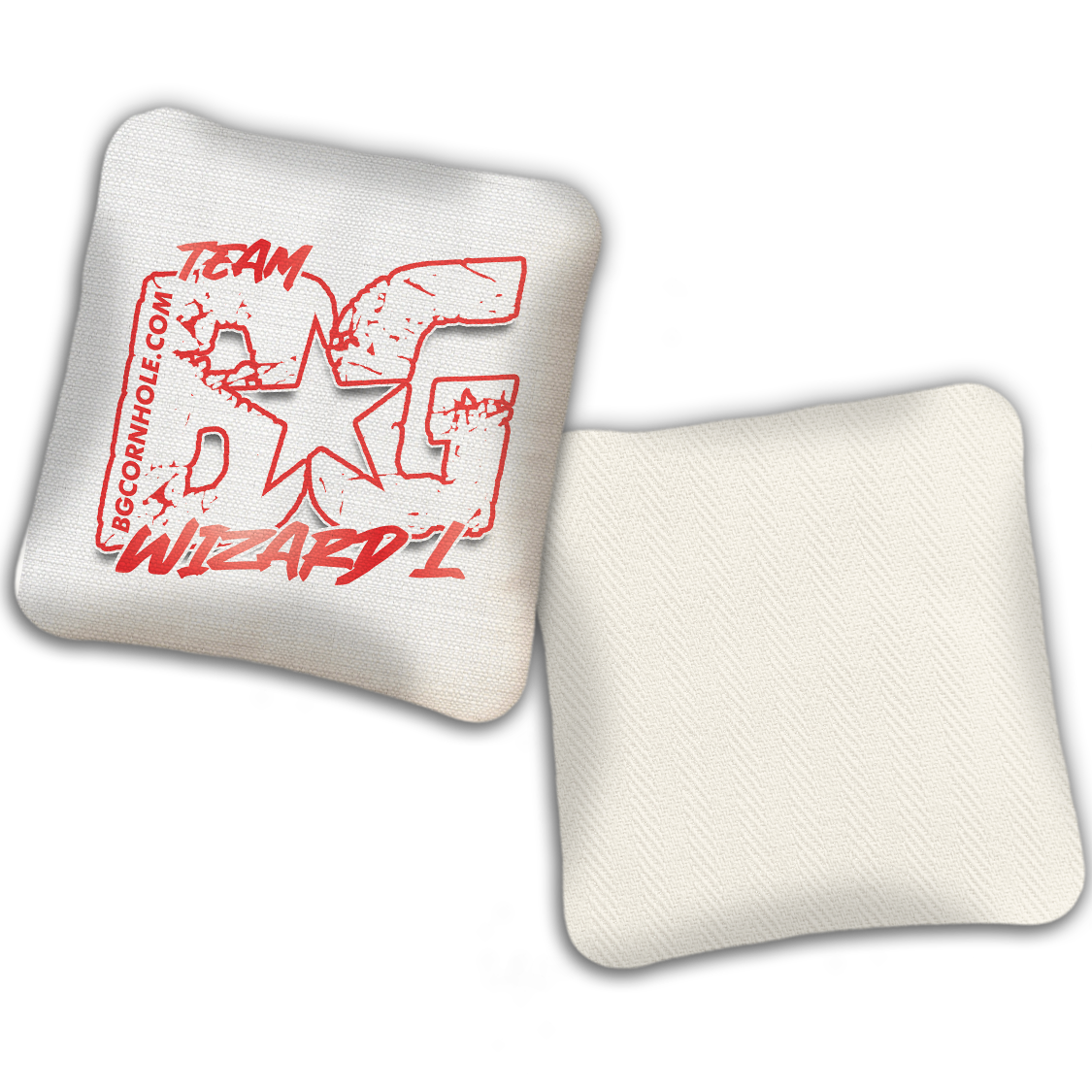 UNSTAMPED BG Multiple Bag Models "OUTLINED TEAM BG" - Cornhole Bags - SET OF 4 BAGS
