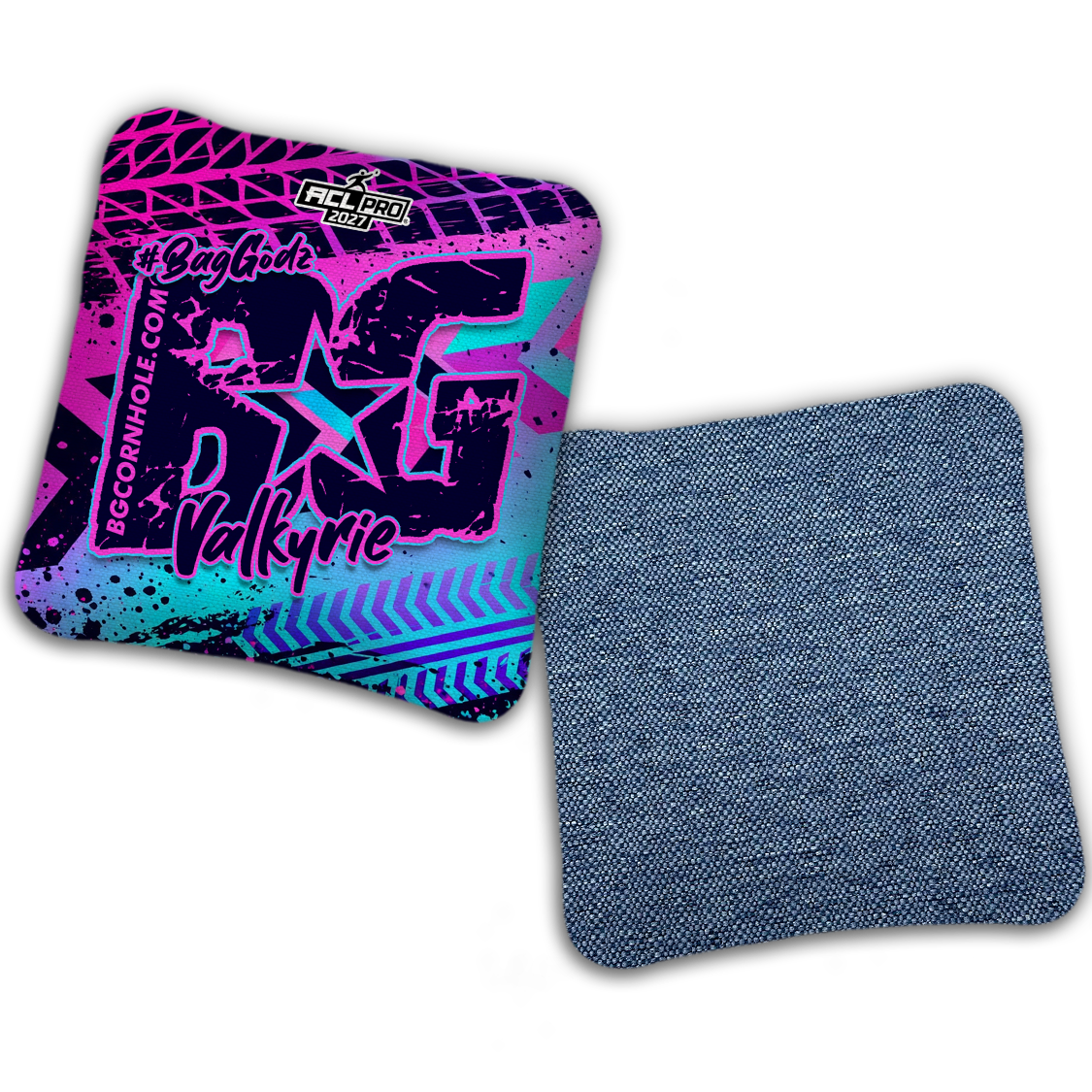 2027 BG Multiple Bag Models "GRUNGE TRACKS" - ACL Pro Stamped Cornhole Bags - SET OF 4 BAGS