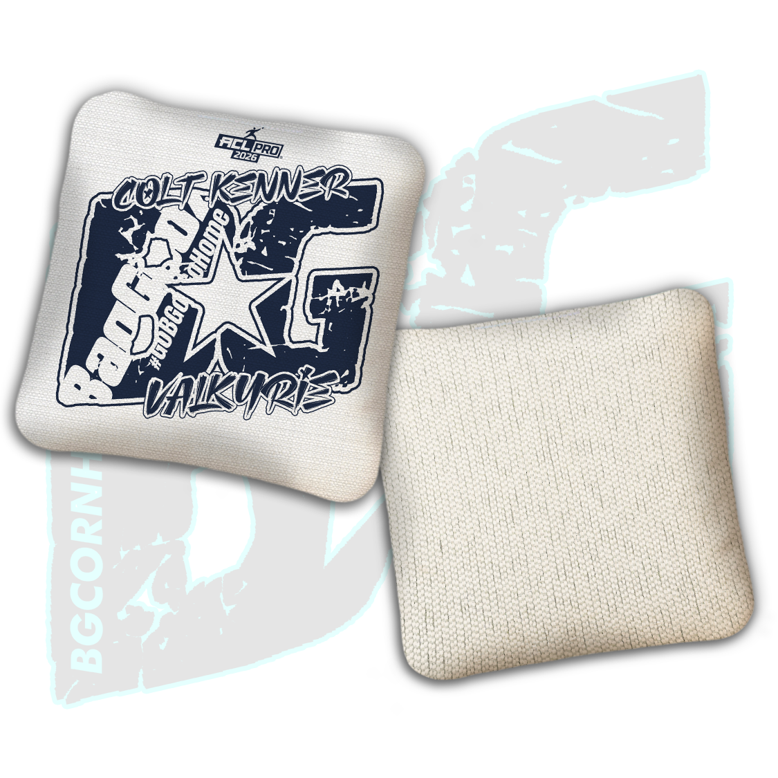 2026 BG Multiple Bag Models  - "Colt Kenner” - ACL Pro Stamped Cornhole Bags - SET OF 4 BAGS