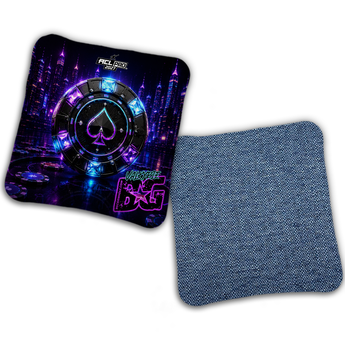 2027 BG Multiple Bag Models "NEON STAKES" - ACL Pro Stamped Cornhole Bags - SET OF 4 BAGS
