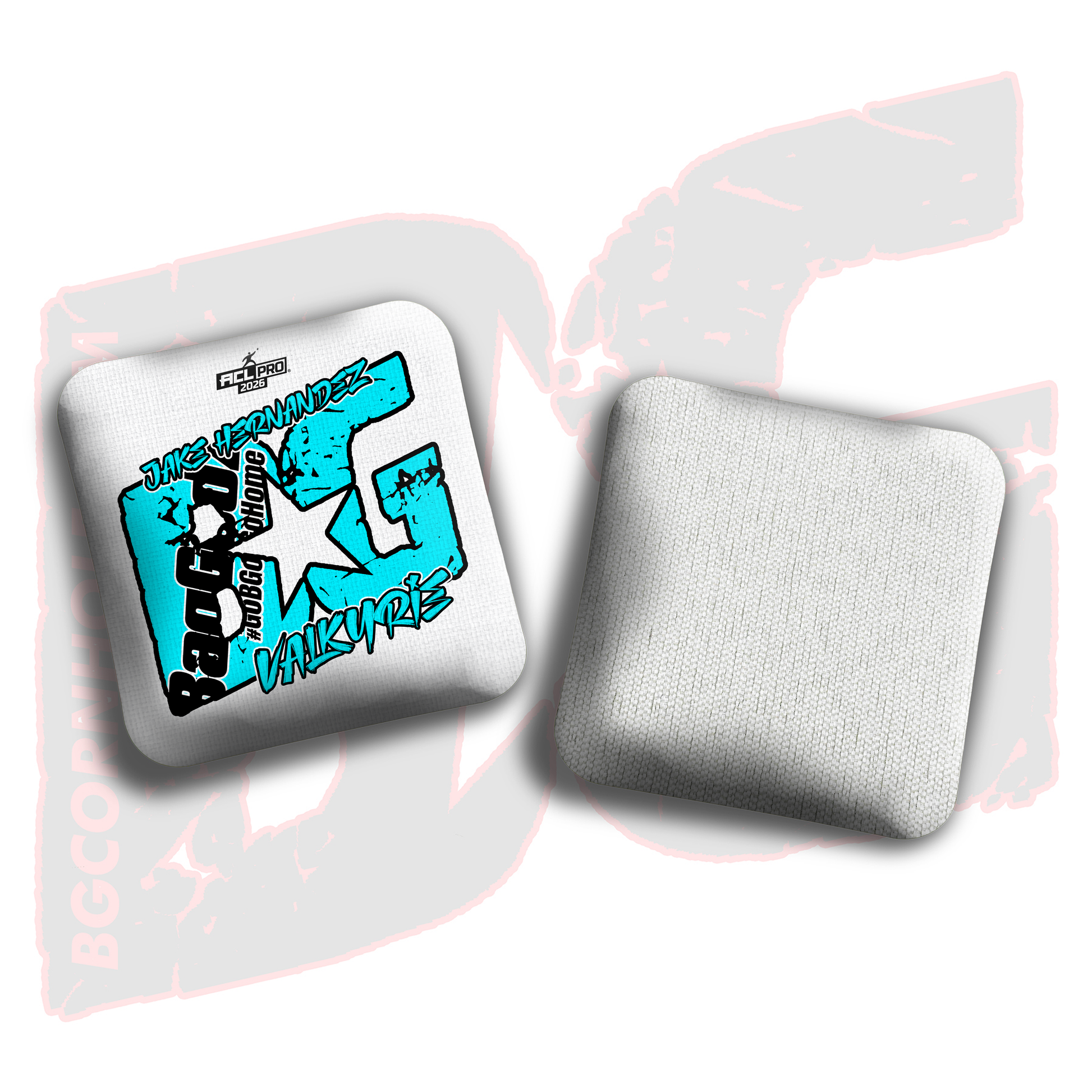 2026 BG Multiple Bag Models  - "Jake Hernandez” - ACL Pro Stamped Cornhole Bags - SET OF 4 BAGS