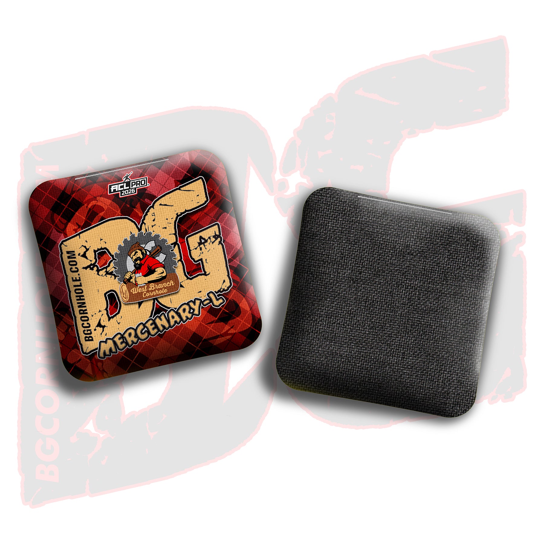 2026 BG Multiple Bag Models - "West Branch Cornhole” Collab - ACL Pro Stamped Cornhole Bags - SET OF 4 BAGS