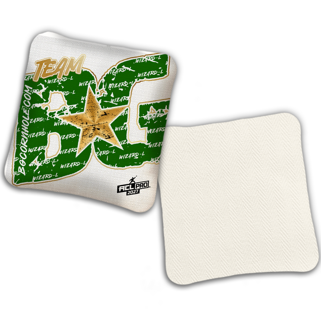 2027 BG Wizard L "Big BG Colormatch" - ACL Pro Stamped Cornhole Bags - SET OF 4 BAGS