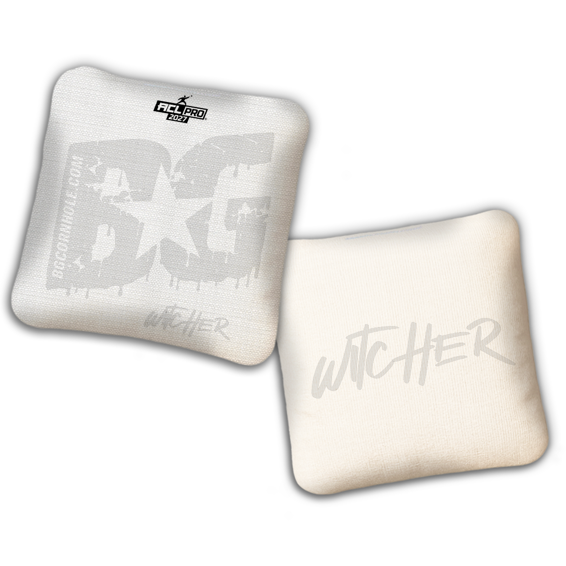 2027 ACL - BG Multiple Bag Models "Whiteout" - Pro Stamped Cornhole Bags - SET OF 4 BAGS