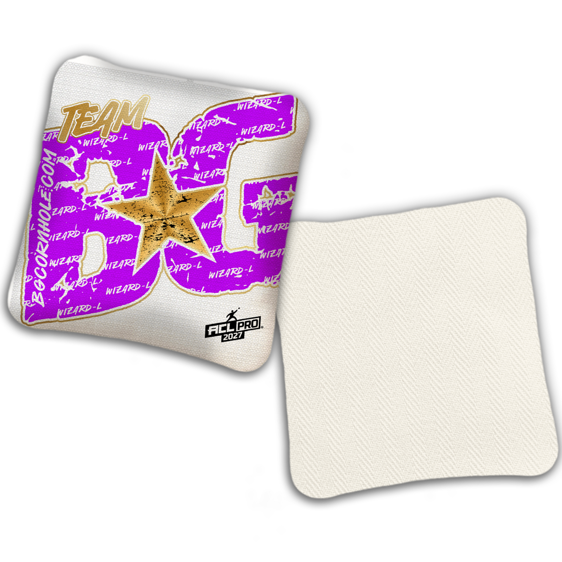 2027 BG Wizard L "Big BG Colormatch" - ACL Pro Stamped Cornhole Bags - SET OF 4 BAGS
