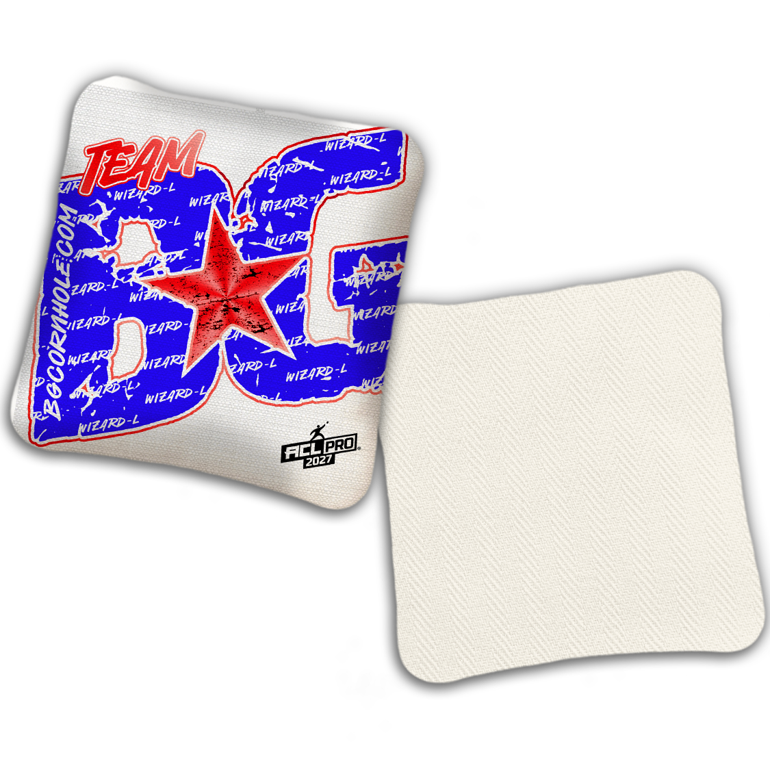 2027 BG Wizard L "Big BG Colormatch" - ACL Pro Stamped Cornhole Bags - SET OF 4 BAGS