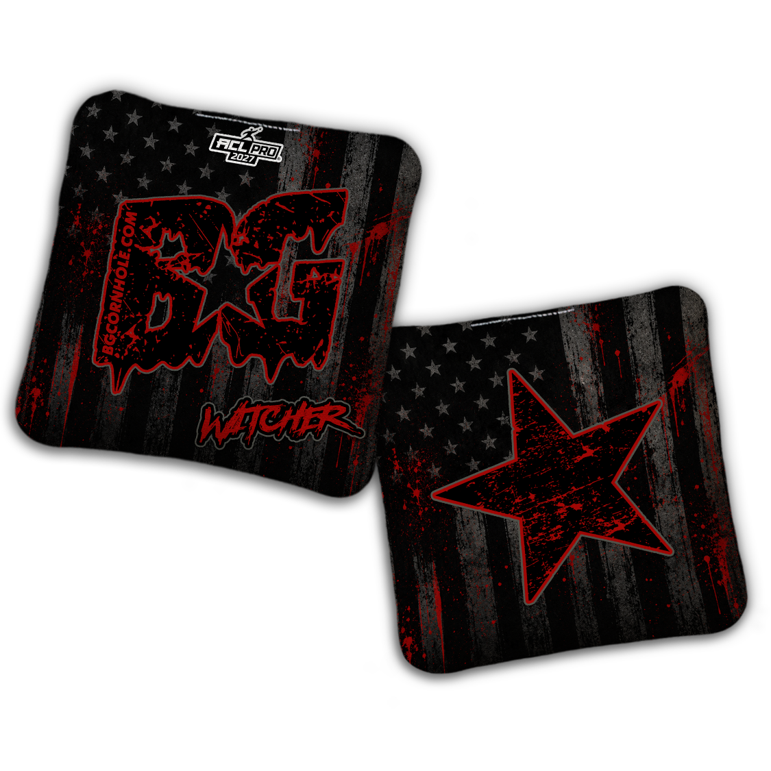 2027 BG Multiple Bag Models "AMERICAN GRIT" - ACL Pro Stamped Cornhole Bags - SET OF 4 BAGS