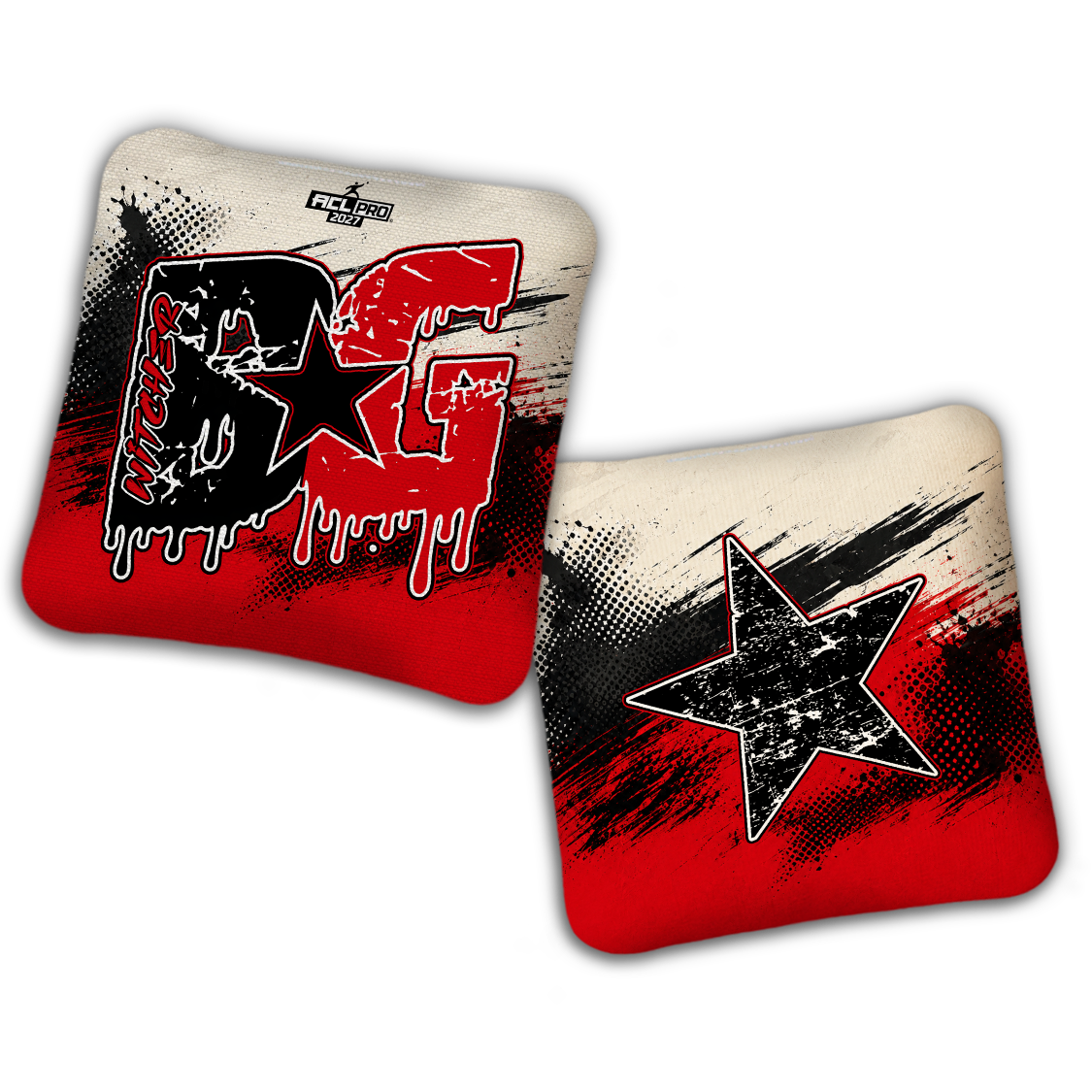 2027 BG Multiple Bag Models "GRUNGE" - ACL Pro Stamped Cornhole Bags - SET OF 4 BAGS