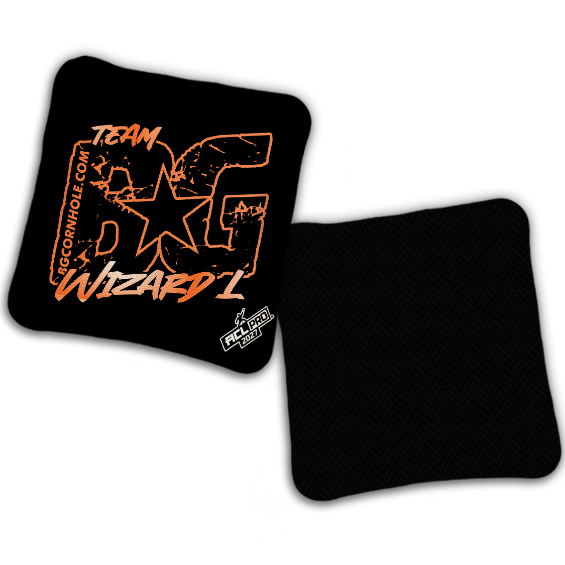 2027 BG Multiple Bag Models "OUTLINED TEAM BG" - ACL Pro Stamped Cornhole Bags - SET OF 4 BAGS