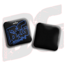 Load image into Gallery viewer, BG Multiple Bag Models - "Hex Glow" - 4" ACL Mini Stamped Cornhole Bags- Set of 4 Bags