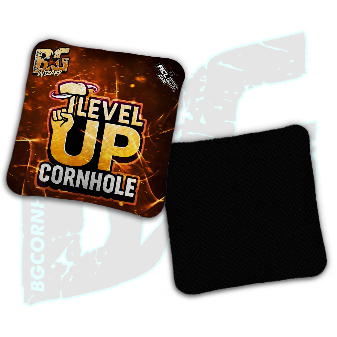 2026 BG Multiple Bag Models "Level Up Cornhole” Collab - ACL Pro Stamped Cornhole Bags - SET OF 4 BAGS