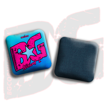 Load image into Gallery viewer, BG Multiple Bag Models - &quot;Smoke Bomb&quot; - 4&quot; ACL Mini Stamped Cornhole Bags- Set of 4 Bags