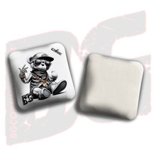 Load image into Gallery viewer, BG Multiple Bag Models - "Skeleton Bear" - 4" ACL Mini Stamped Cornhole Bags- Set of 4 Bags