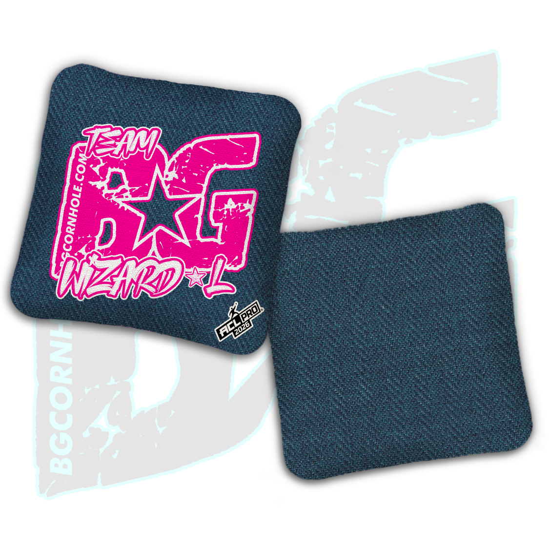 2026 BG Multiple Bag Models "ESPN Pink Logo Colormatch" - ACL Pro Stamped Cornhole Bags - SET OF 4 BAGS