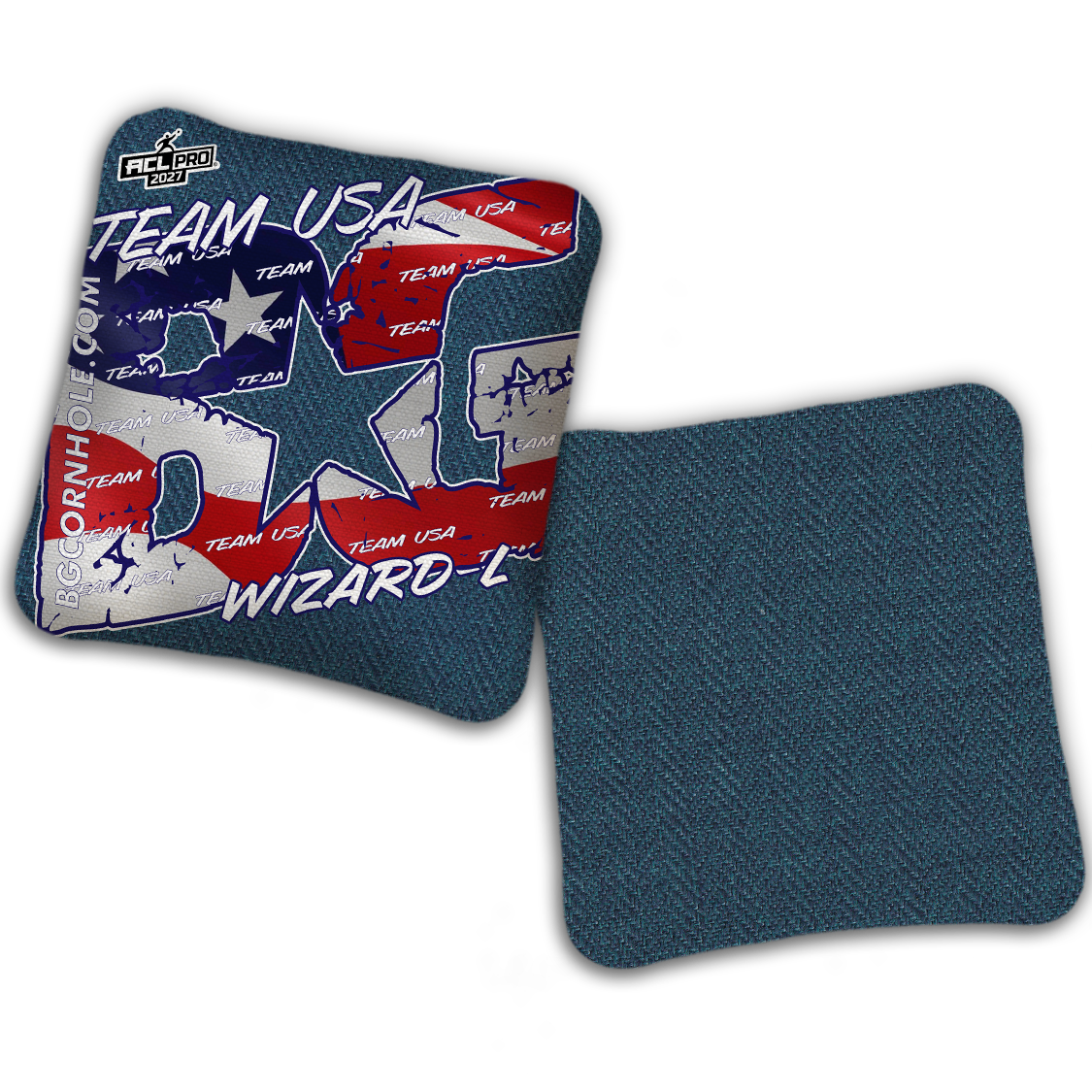 2027 BG Multiple Bag Models "TEAM USA" - ACL Pro Stamped Cornhole Bags - SET OF 4 BAGS