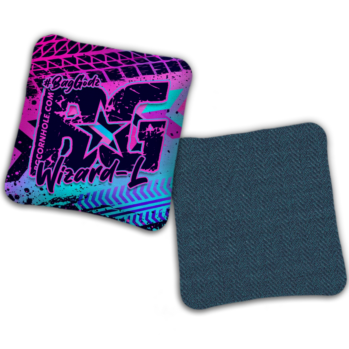 UNSTAMPED - BG Multiple Bag Models "GRUNGE TRACKS" - Cornhole Bags - SET OF 4 BAGS