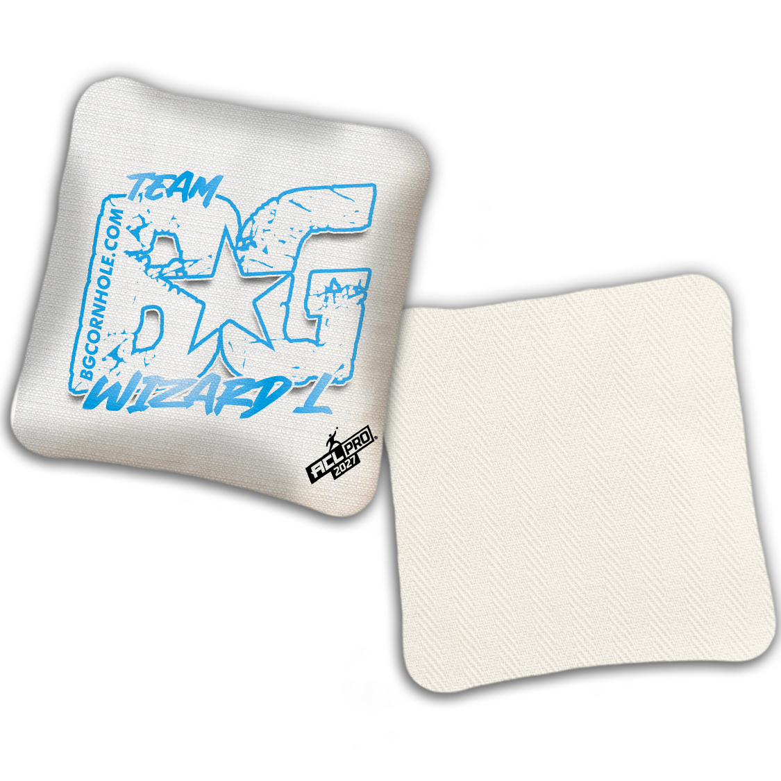 2027 BG Multiple Bag Models "OUTLINED TEAM BG" - ACL Pro Stamped Cornhole Bags - SET OF 4 BAGS
