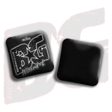 Load image into Gallery viewer, BG Multiple Bag Models - "Hex Glow" - 4" ACL Mini Stamped Cornhole Bags- Set of 4 Bags