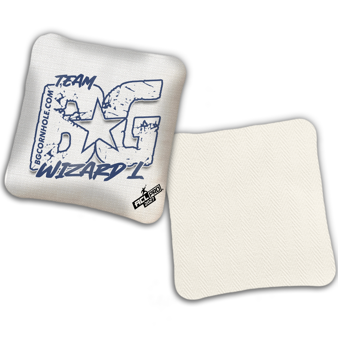 2027 BG Multiple Bag Models "OUTLINED TEAM BG" - ACL Pro Stamped Cornhole Bags - SET OF 4 BAGS