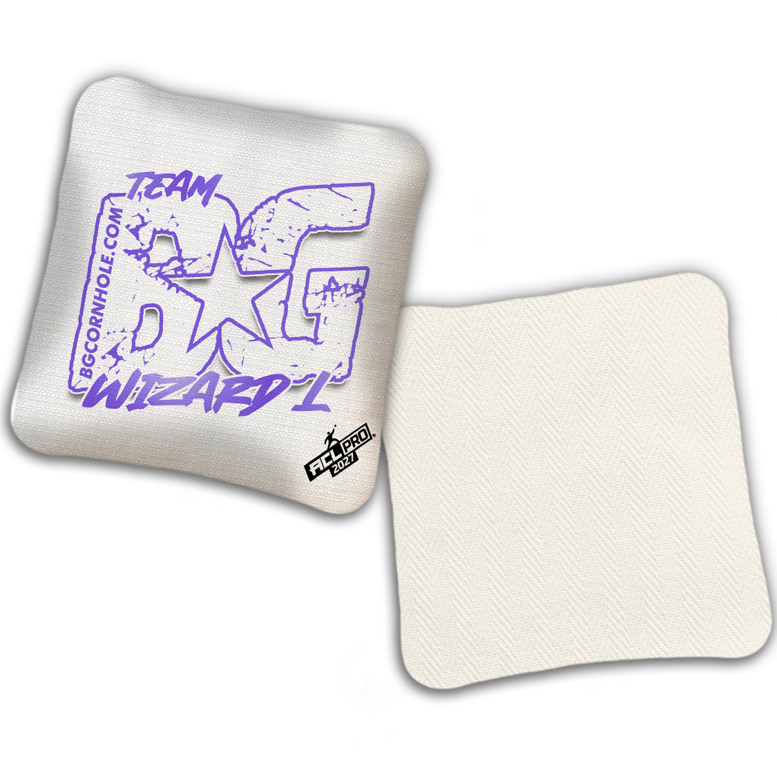 2027 BG Multiple Bag Models "OUTLINED TEAM BG" - ACL Pro Stamped Cornhole Bags - SET OF 4 BAGS