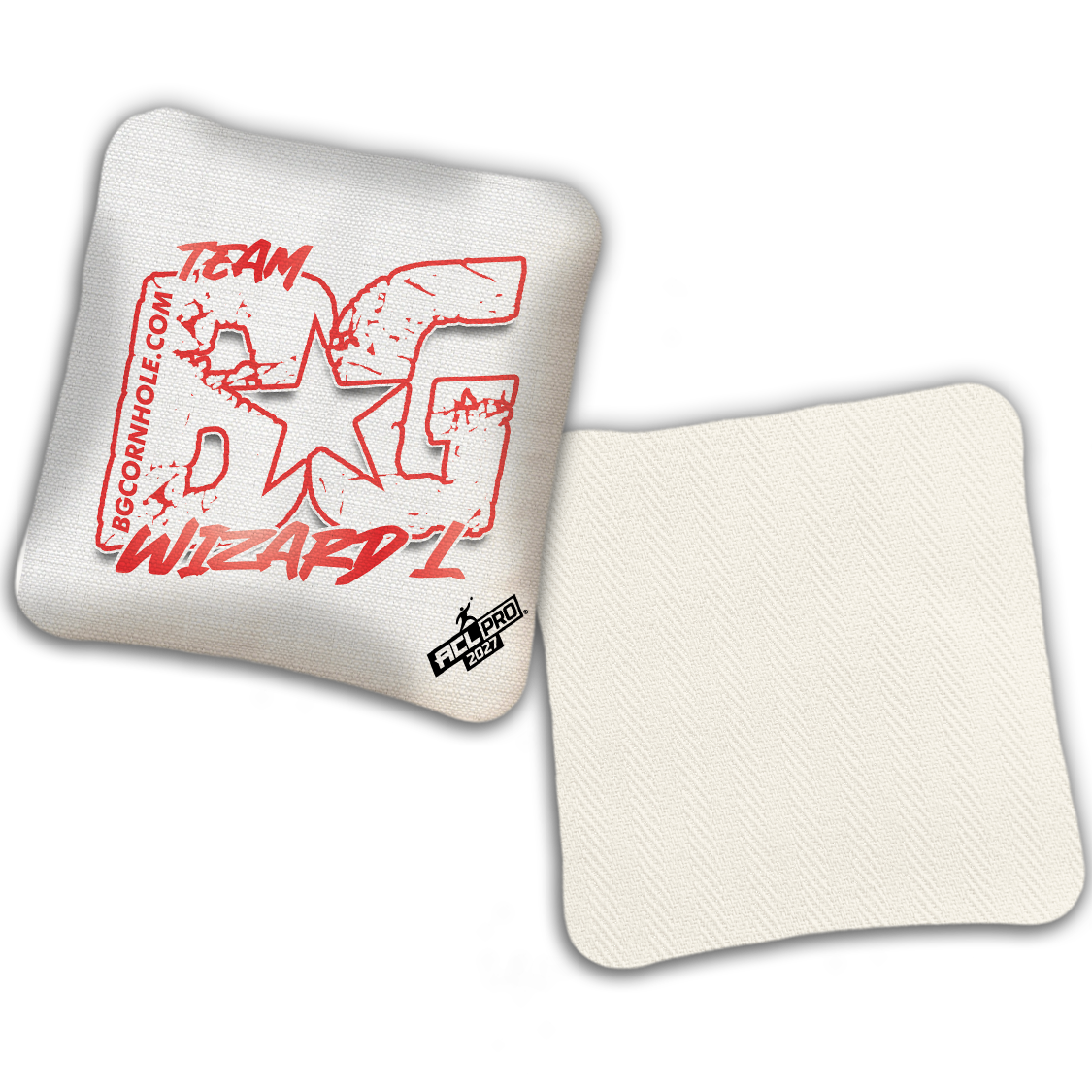 2027 BG Multiple Bag Models "OUTLINED TEAM BG" - ACL Pro Stamped Cornhole Bags - SET OF 4 BAGS