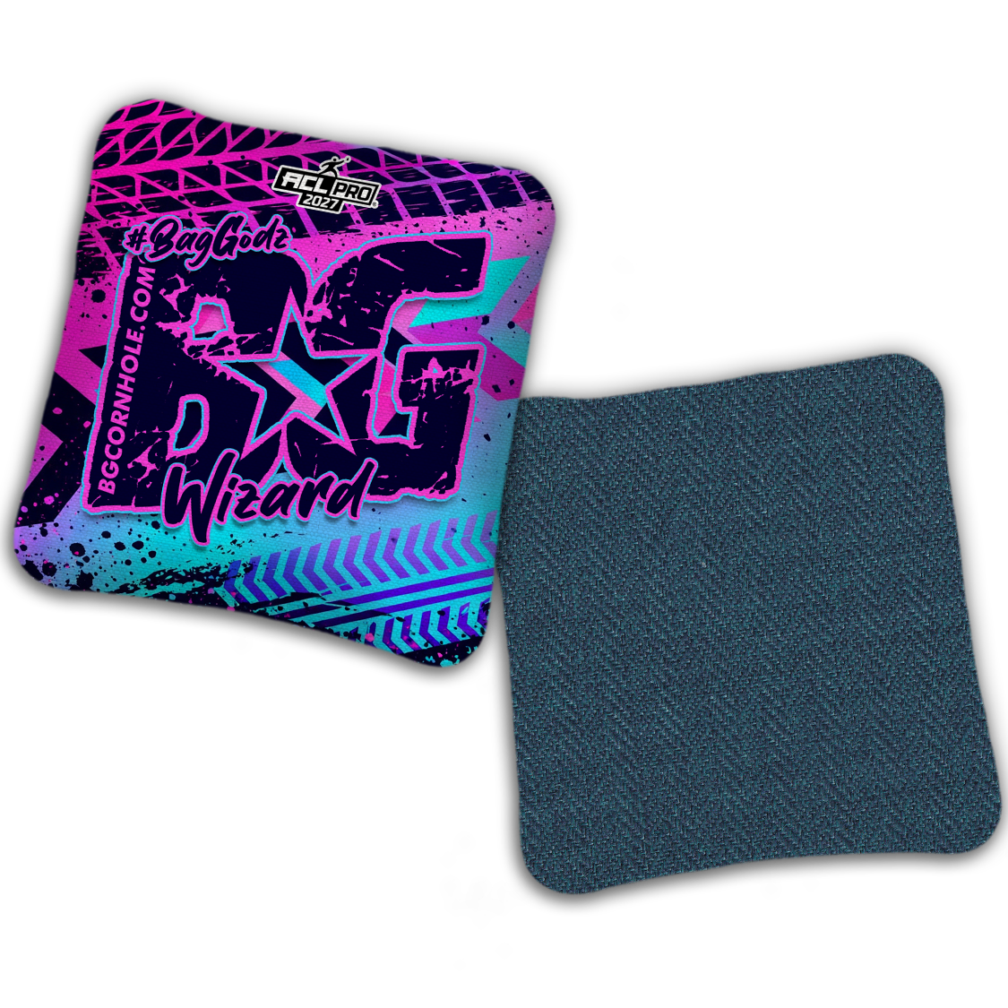 2027 BG Multiple Bag Models "GRUNGE TRACKS" - ACL Pro Stamped Cornhole Bags - SET OF 4 BAGS