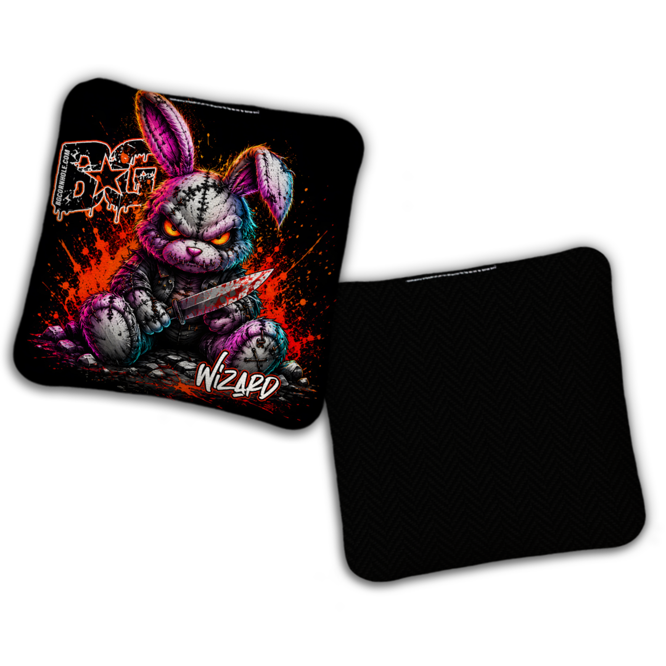 UNSTAMPED - BG Multiple Bag Models "BAD BUNNY" - Cornhole Bags - SET OF 4 BAGS