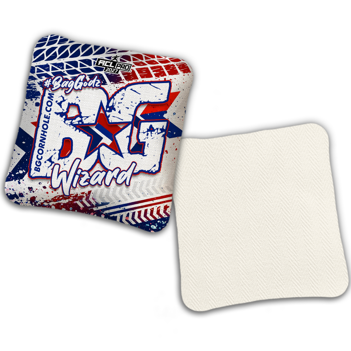 2027 BG Multiple Bag Models "GRUNGE TRACKS" - ACL Pro Stamped Cornhole Bags - SET OF 4 BAGS