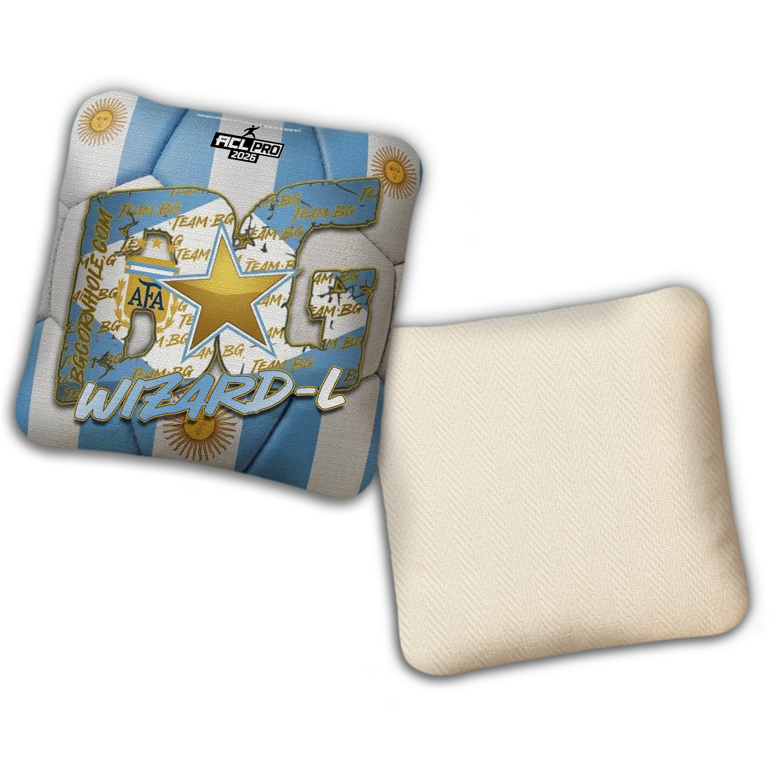 2026 Multiple Bag Models - "WORLD CUP" - ACL Pro Stamped Cornhole Bags - Set of 4 Bags