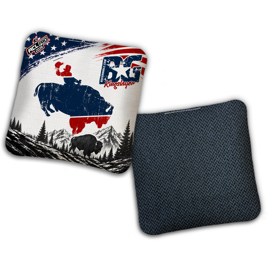 2026 BG Multiple Bag Models "Wyoming" - ACL Pro Stamped Cornhole Bags - SET OF 4 BAGS