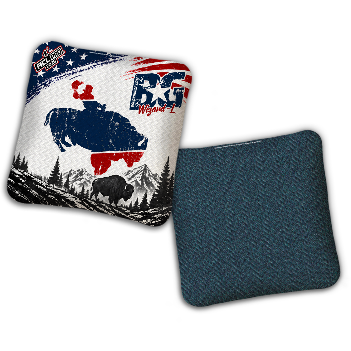 2026 BG Multiple Bag Models "Wyoming" - ACL Pro Stamped Cornhole Bags - SET OF 4 BAGS