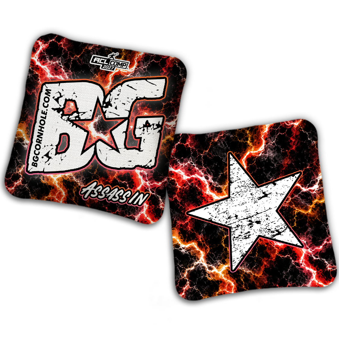 2027 BG Multiple Bag Models - "Electricity" - ACL Comp Stamped Cornhole Bags - SET OF 4 BAGS