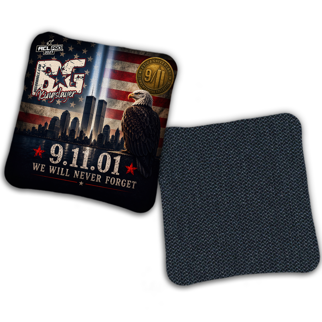 2027 BG Multiple Models “9.11 25th Anniversary" - ACL Pro Stamped Cornhole Bags - SET OF 4 BAGS