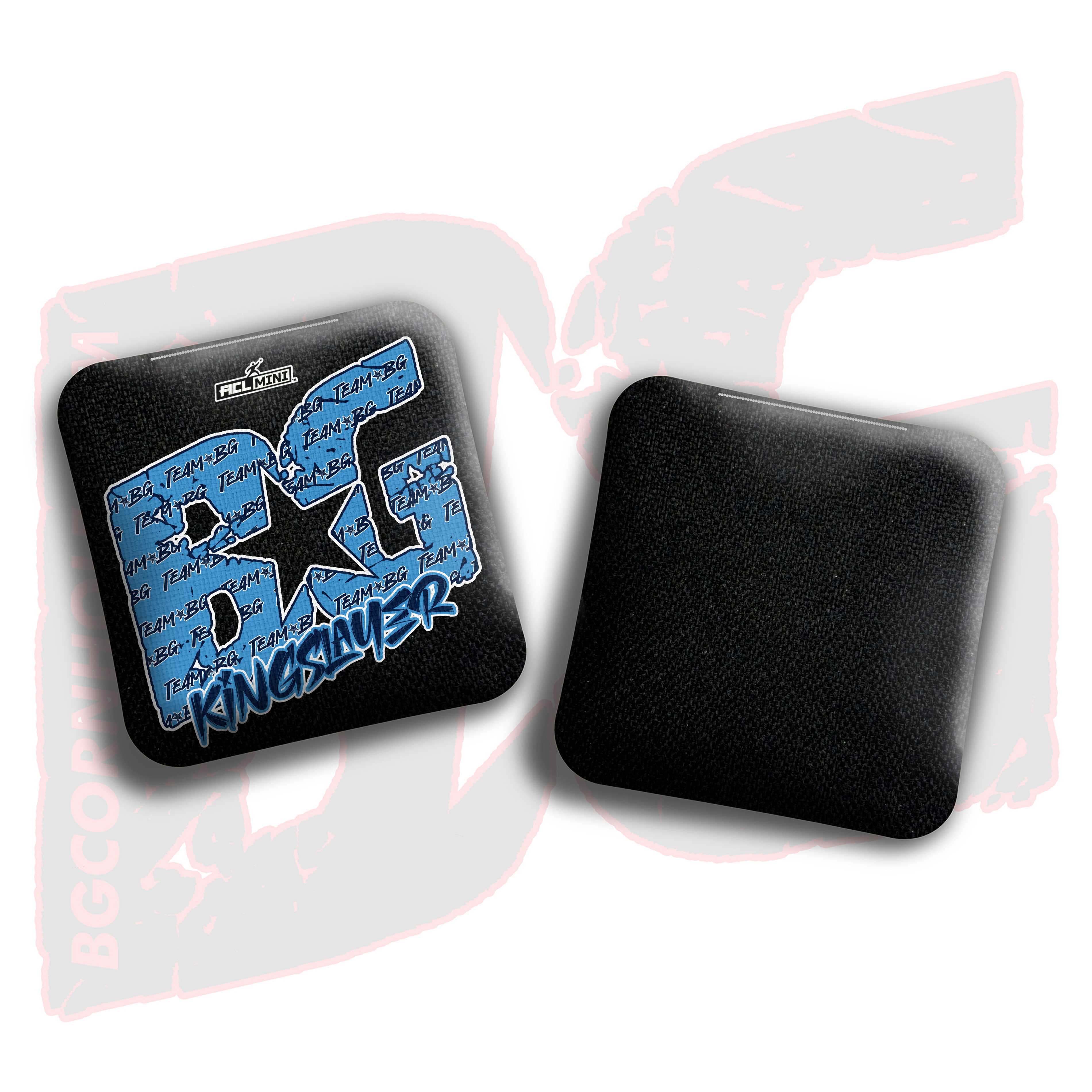 BG Multiple Bag Models - "Blue Logo Colormatch" - 4" ACL Mini Stamped Cornhole Bags - Set of 4 Bags