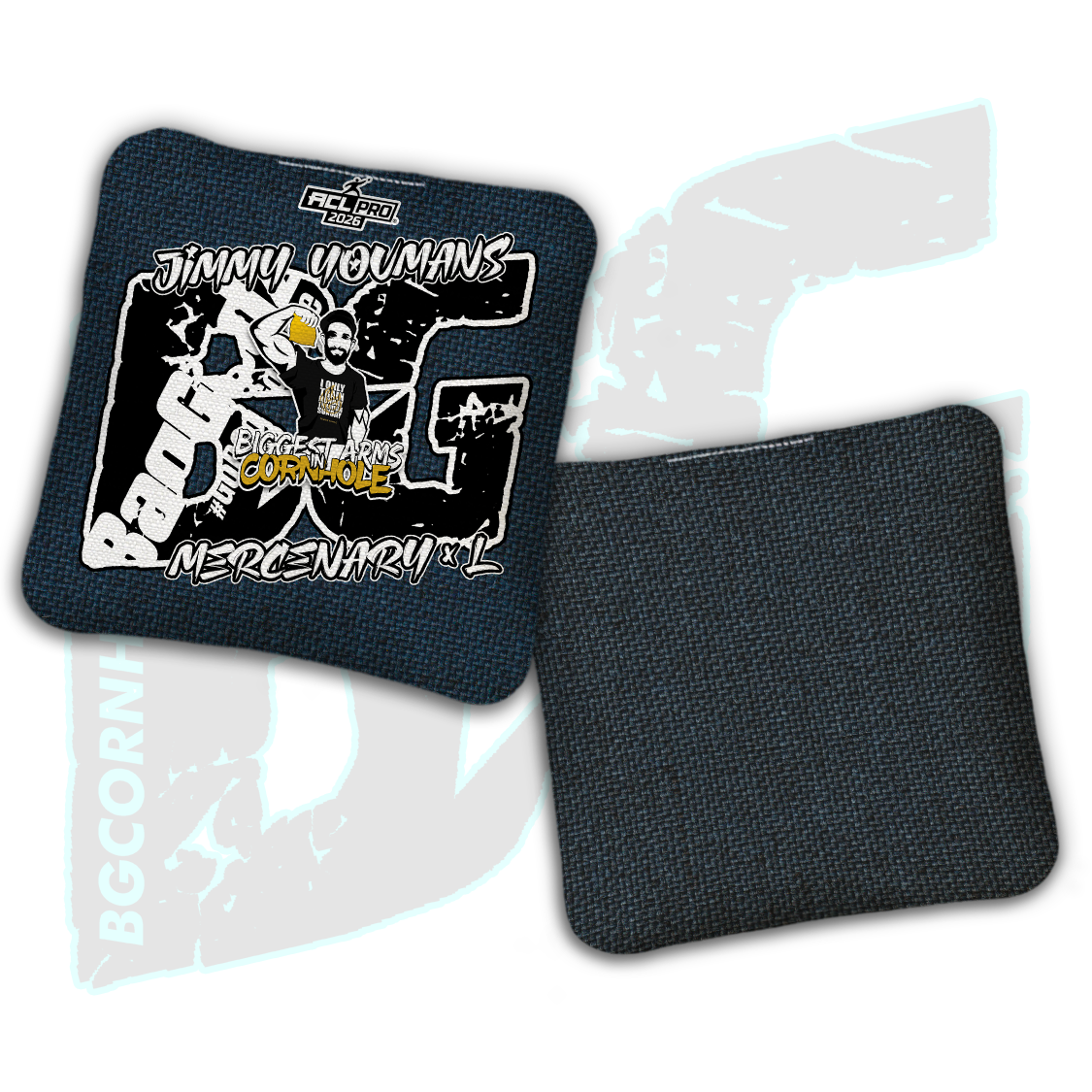 2026 BG Multiple Bag Models  - "Jimmy Youmans” - ACL Pro Stamped Cornhole Bags - SET OF 4 BAGS
