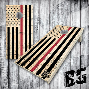BG "Thin Line American Flag" Cornhole Boards - Elite Model
