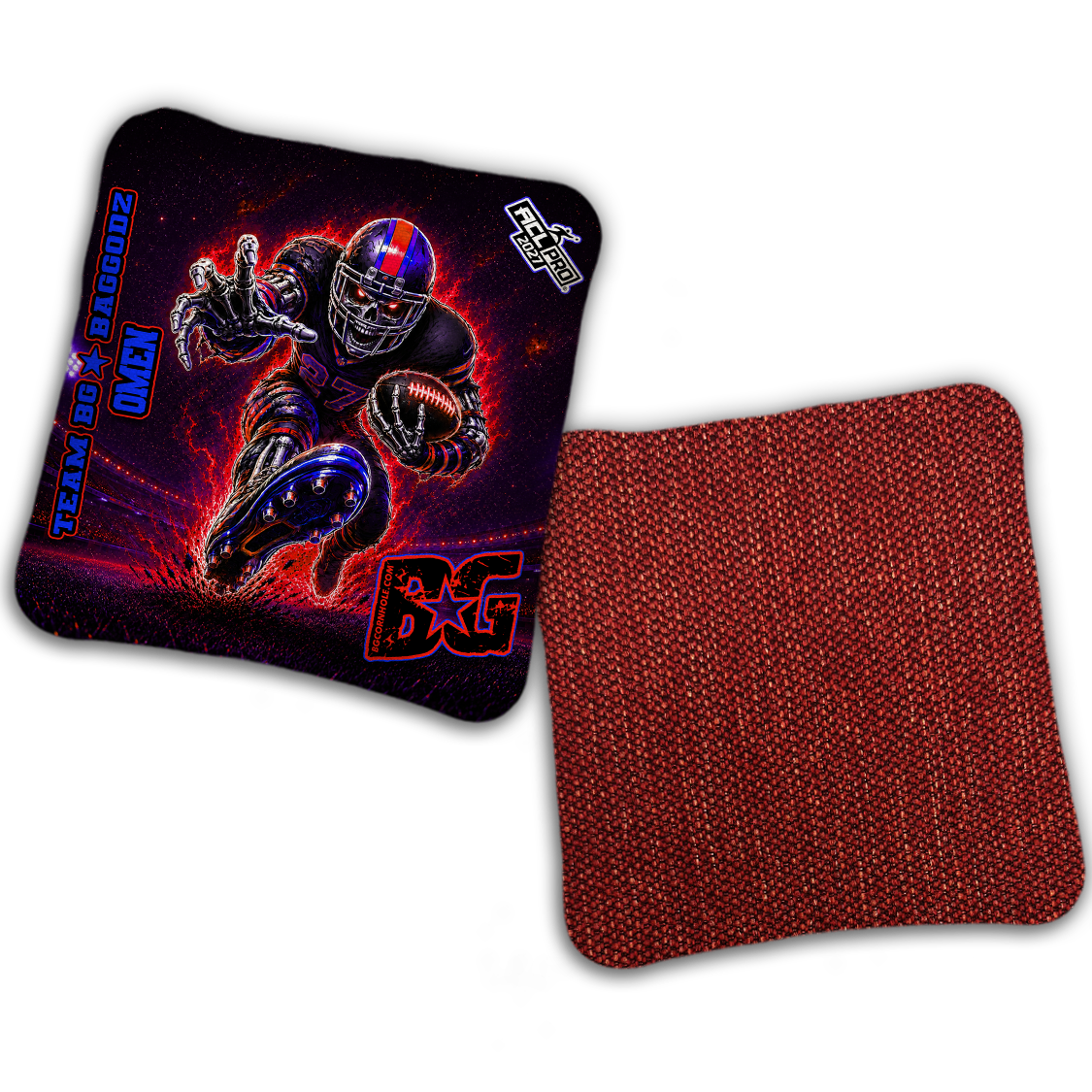 2027 BG Multiple Bag Models "FINAL DRIVE" - ACL Pro Stamped Cornhole Bags - SET OF 4 BAGS
