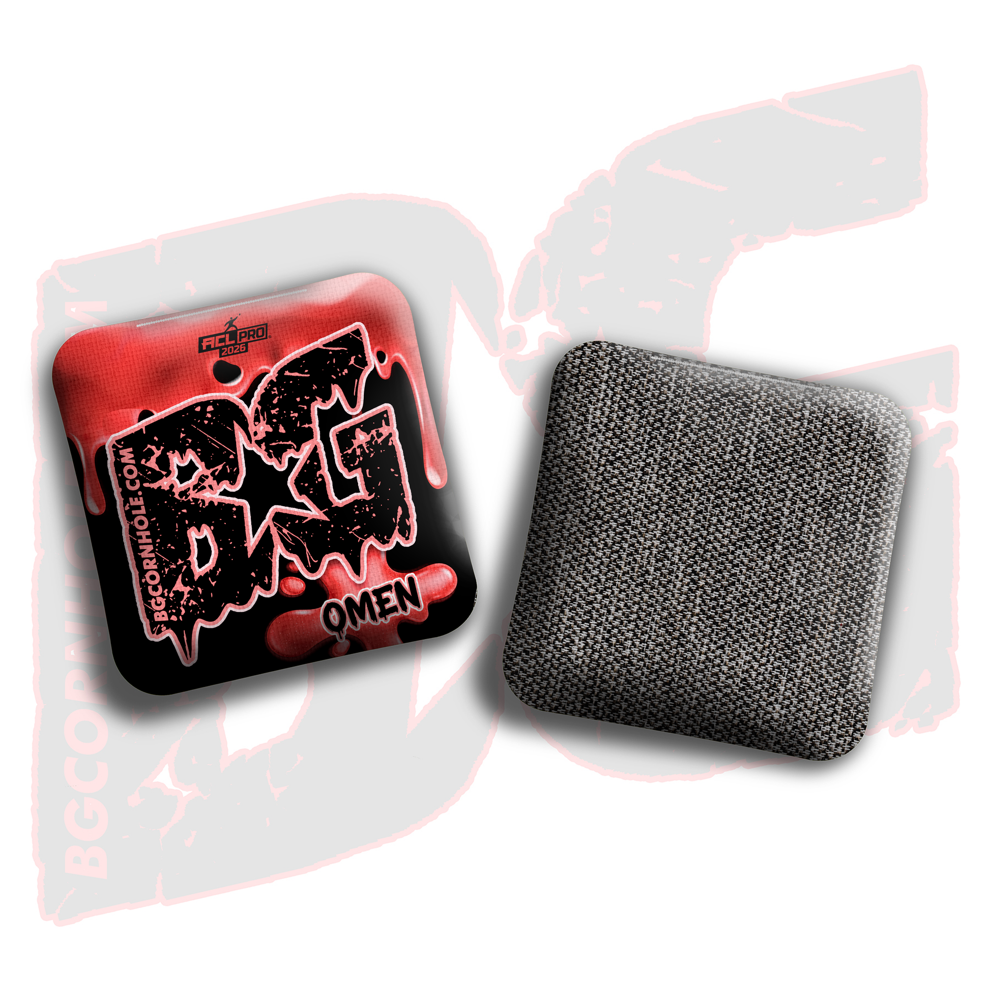 2026 BG Omen "Drip" - ACL Pro Stamped Cornhole Bags - SET OF 4 BAGS