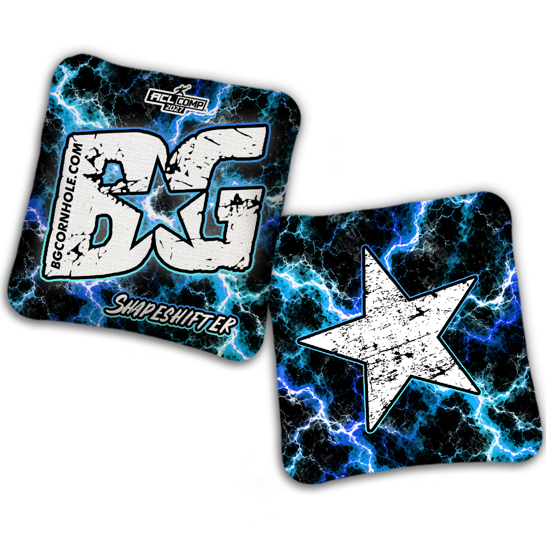 2027 BG Multiple Bag Models - "Electricity" - ACL Comp Stamped Cornhole Bags - SET OF 4 BAGS