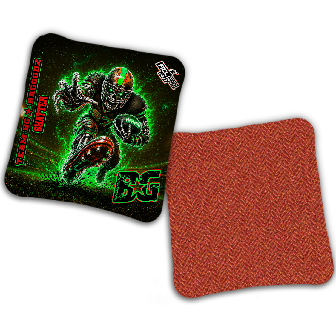 2027 BG Multiple Bag Models "FINAL DRIVE" - ACL Pro Stamped Cornhole Bags - SET OF 4 BAGS