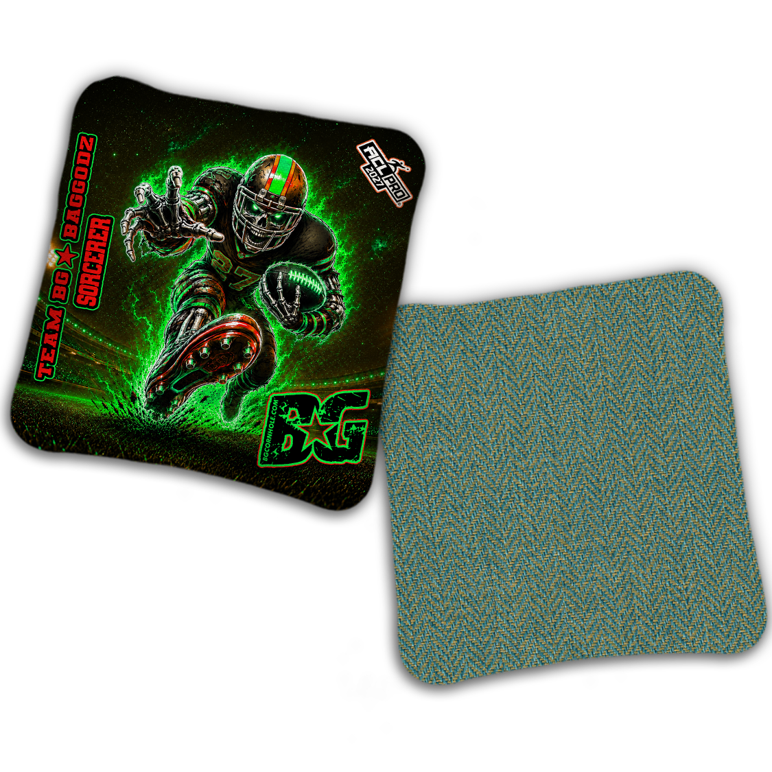 2027 BG Multiple Bag Models "FINAL DRIVE" - ACL Pro Stamped Cornhole Bags - SET OF 4 BAGS